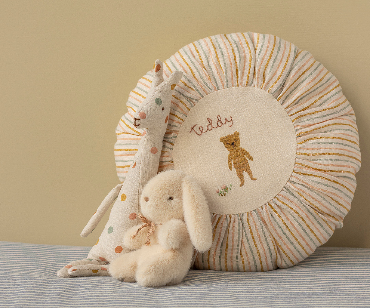 Small Striped Teddy Cushion