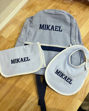 Medium Cotton Backpack with Side Pockets