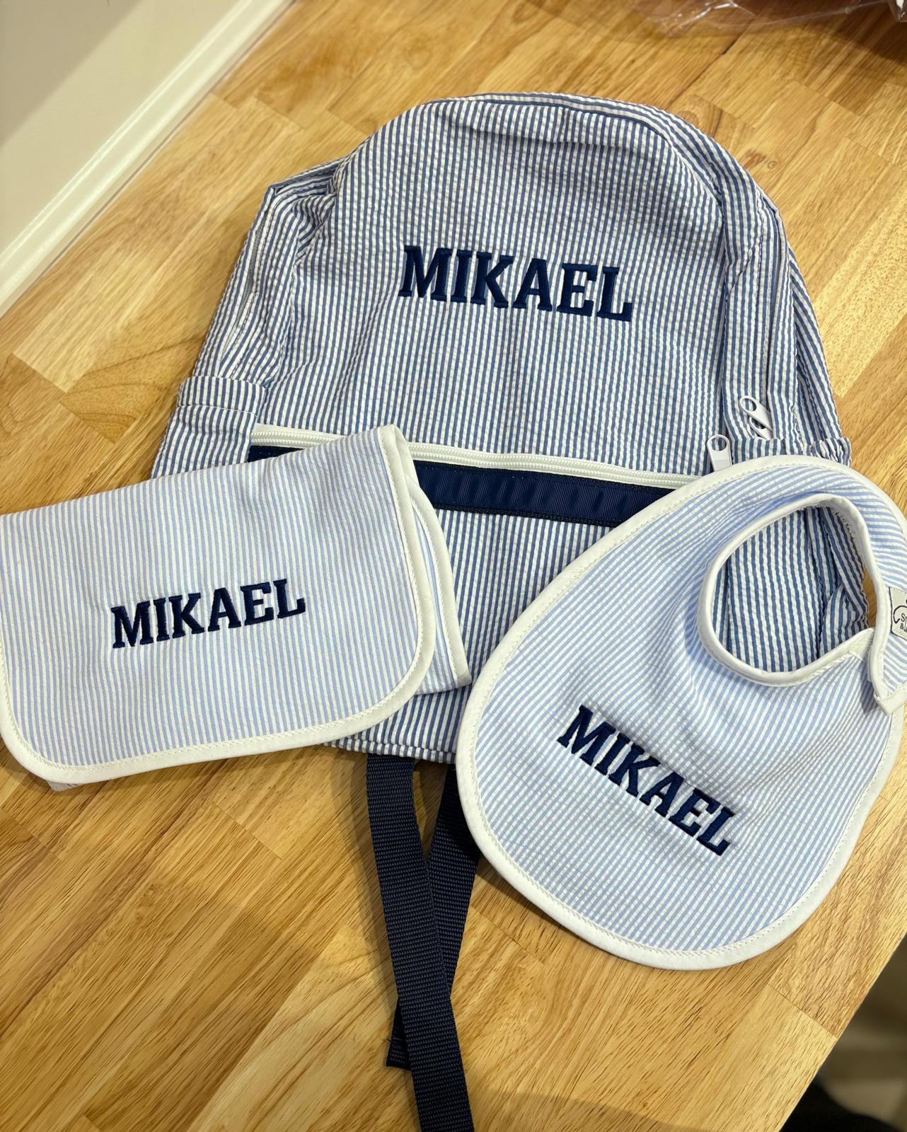 Medium Cotton Backpack with Side Pockets