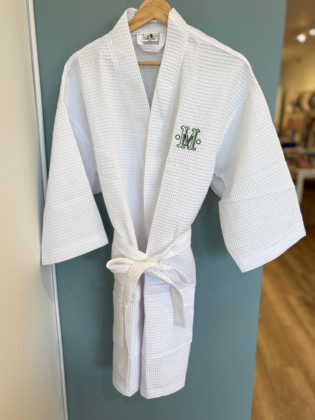 Short Kimono Waffle Robe