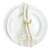 Golden Bamboo Napkin Rings