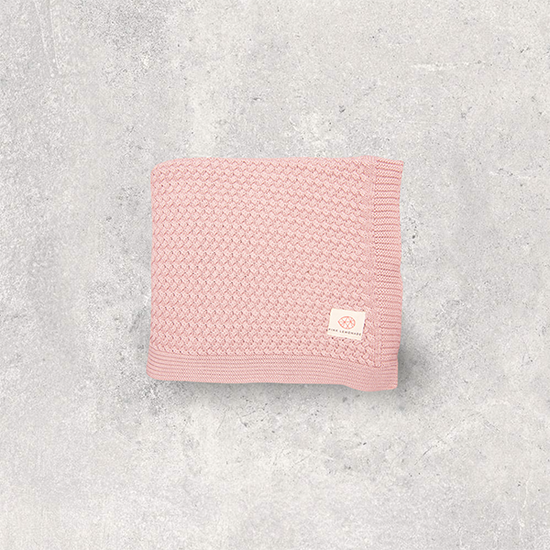 Criss Cross Organic Cotton Baby Blanket and Lovie Set