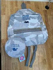 Medium Cotton Backpack with Side Pockets