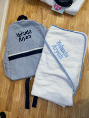 Medium Cotton Backpack with Side Pockets