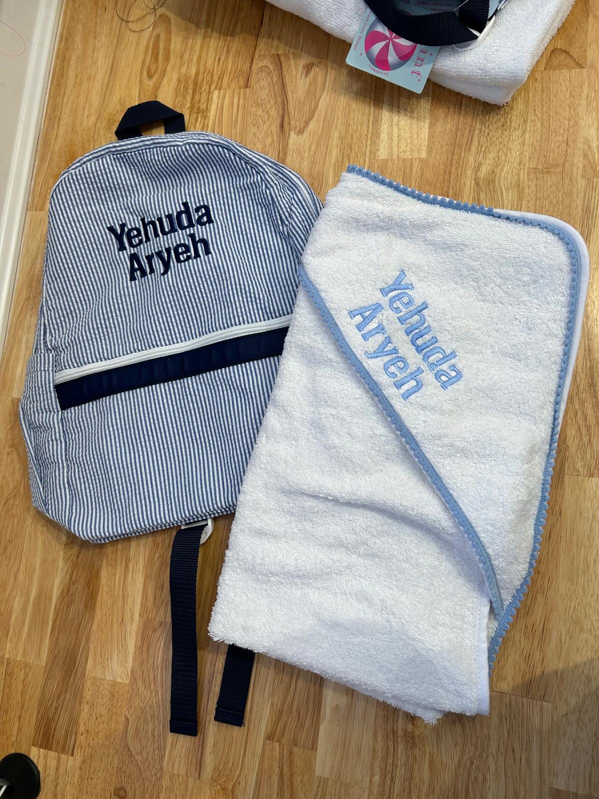 Medium Cotton Backpack with Side Pockets