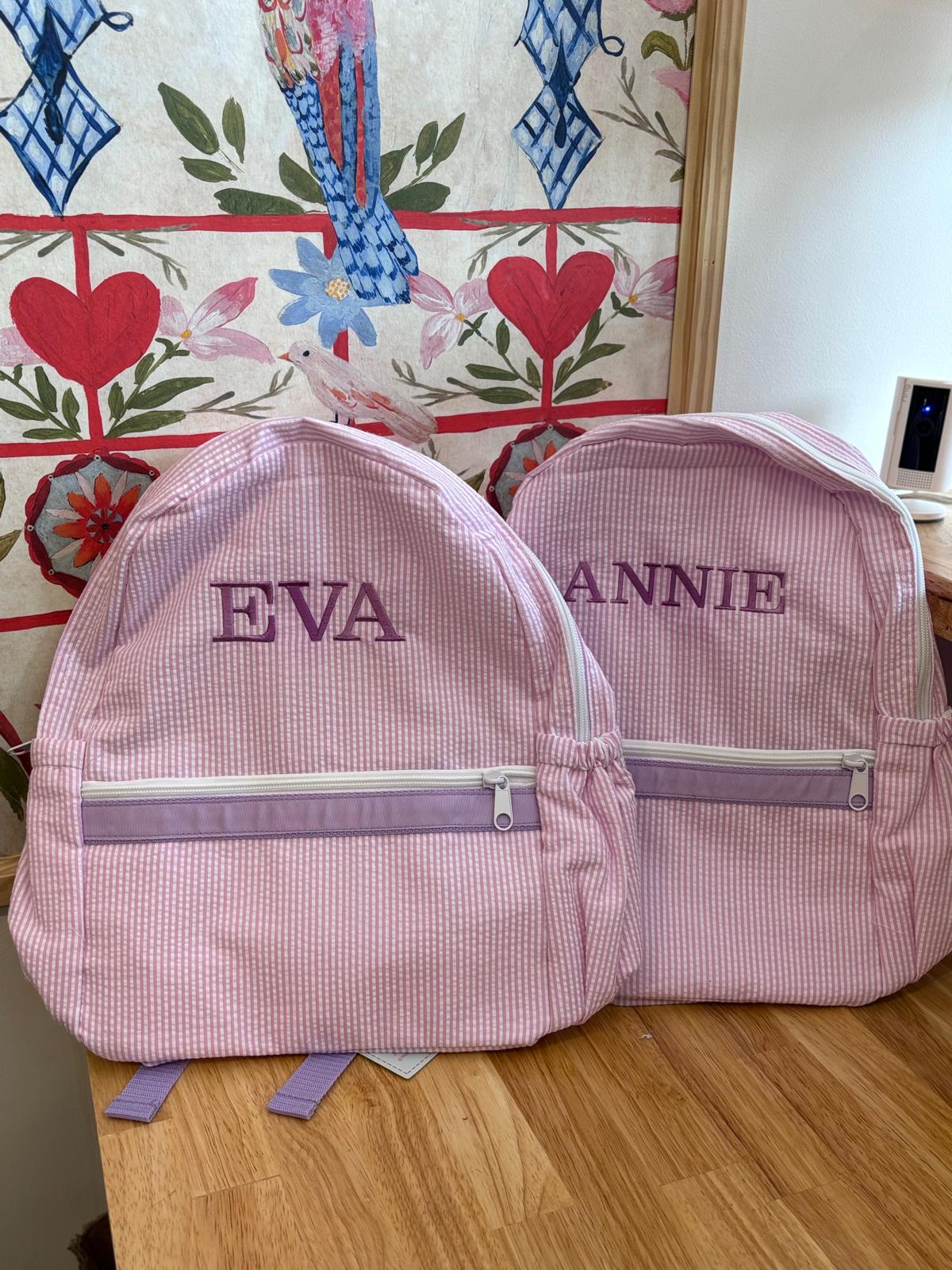Medium Cotton Backpack with Side Pockets