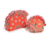 Bandana Print Pouch Set