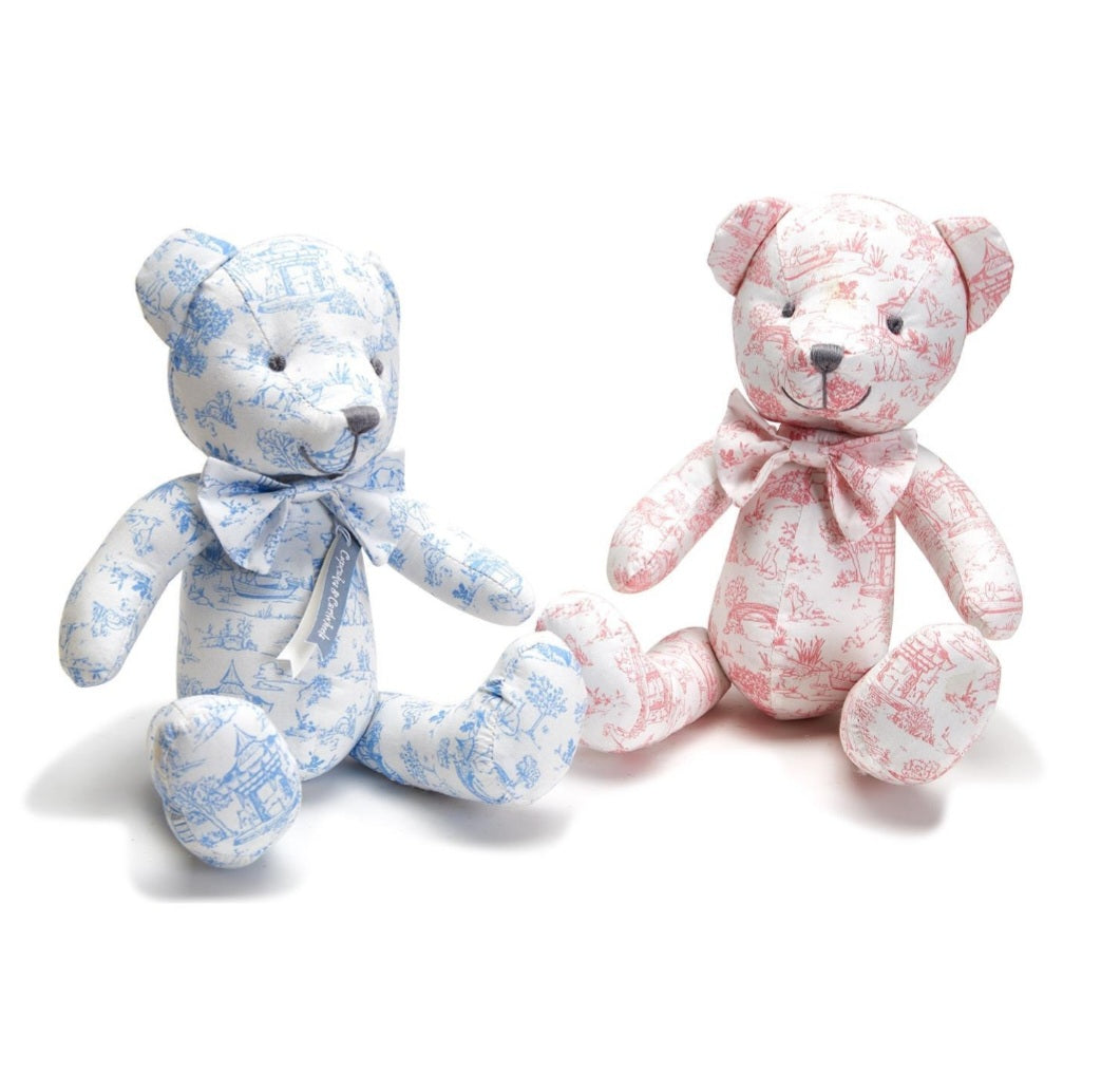 Toile Teddy Bear