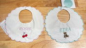 Double Thick Scallop Baby Bibs