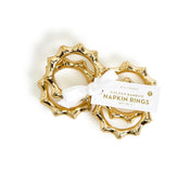 Golden Bamboo Napkin Rings