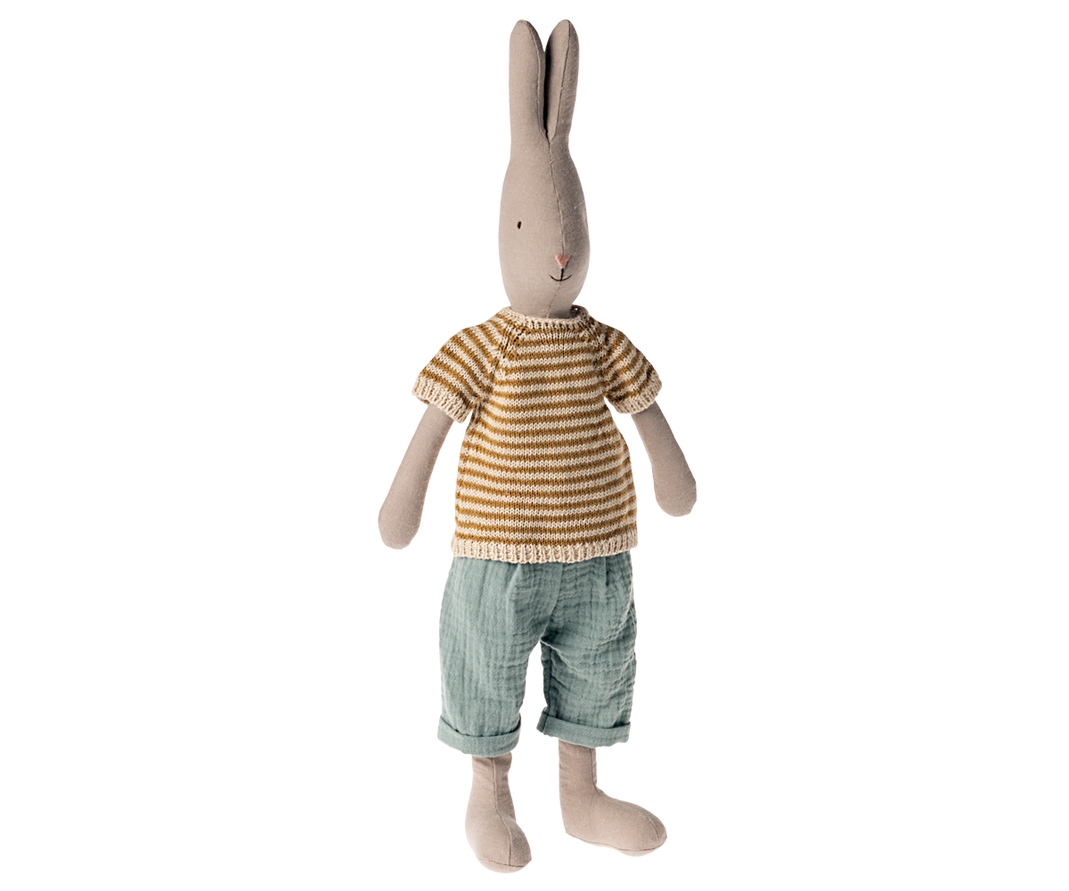 Rabbit, Knitted Shirt and Shorts