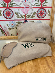 Travel Blanket Eye Mask Set