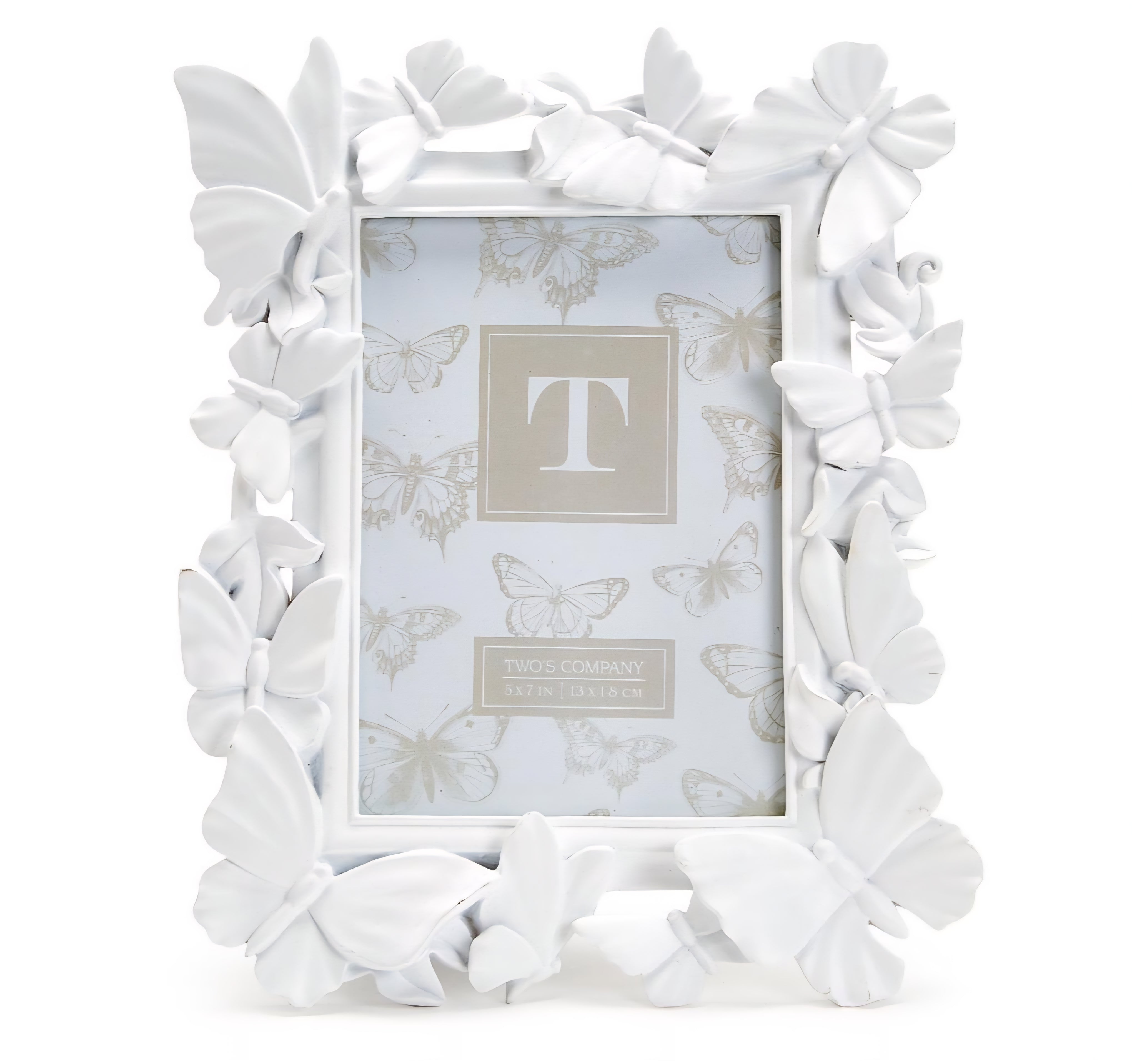 White Butterfly Photo Frame