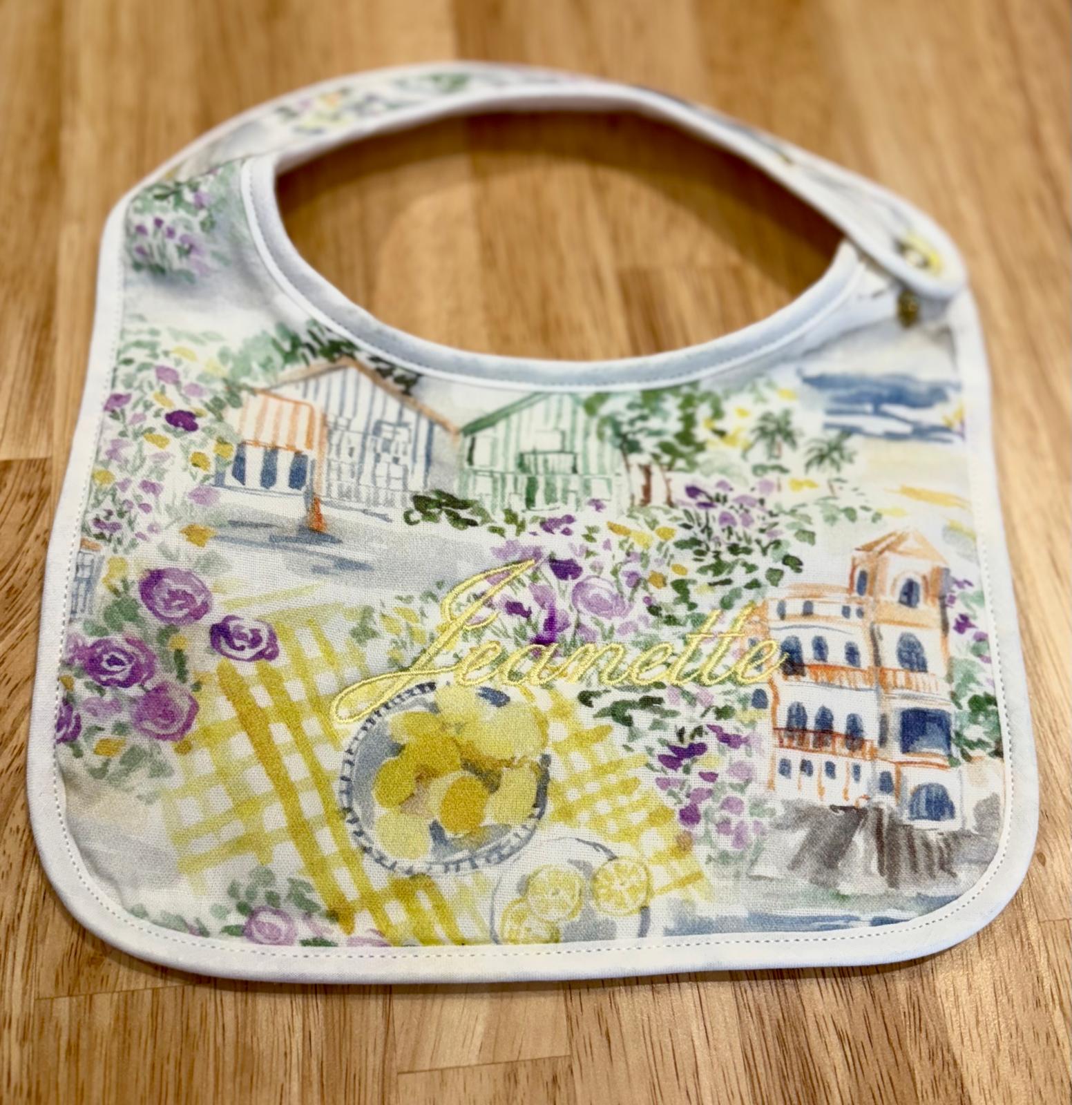 Muslin and Terry Bib