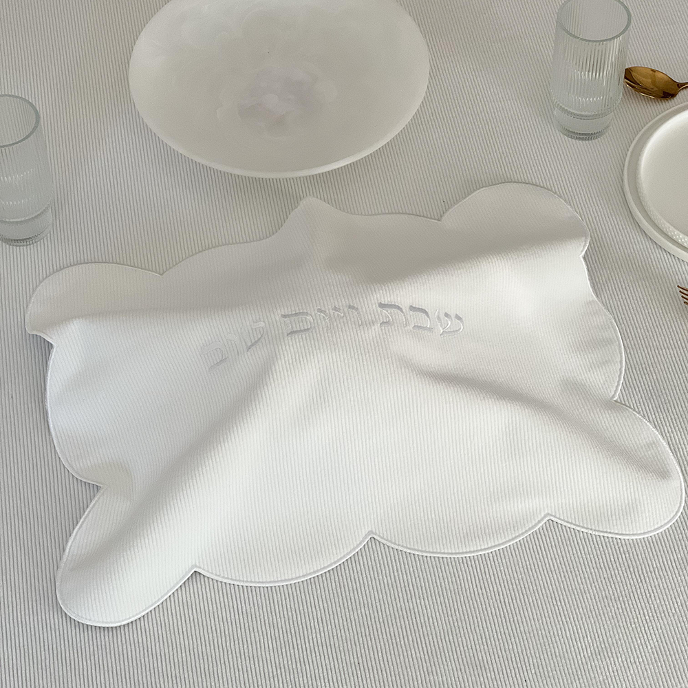 Scalloped Edge Corduroy Challah Cover