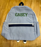 Medium Cotton Backpack with Side Pockets