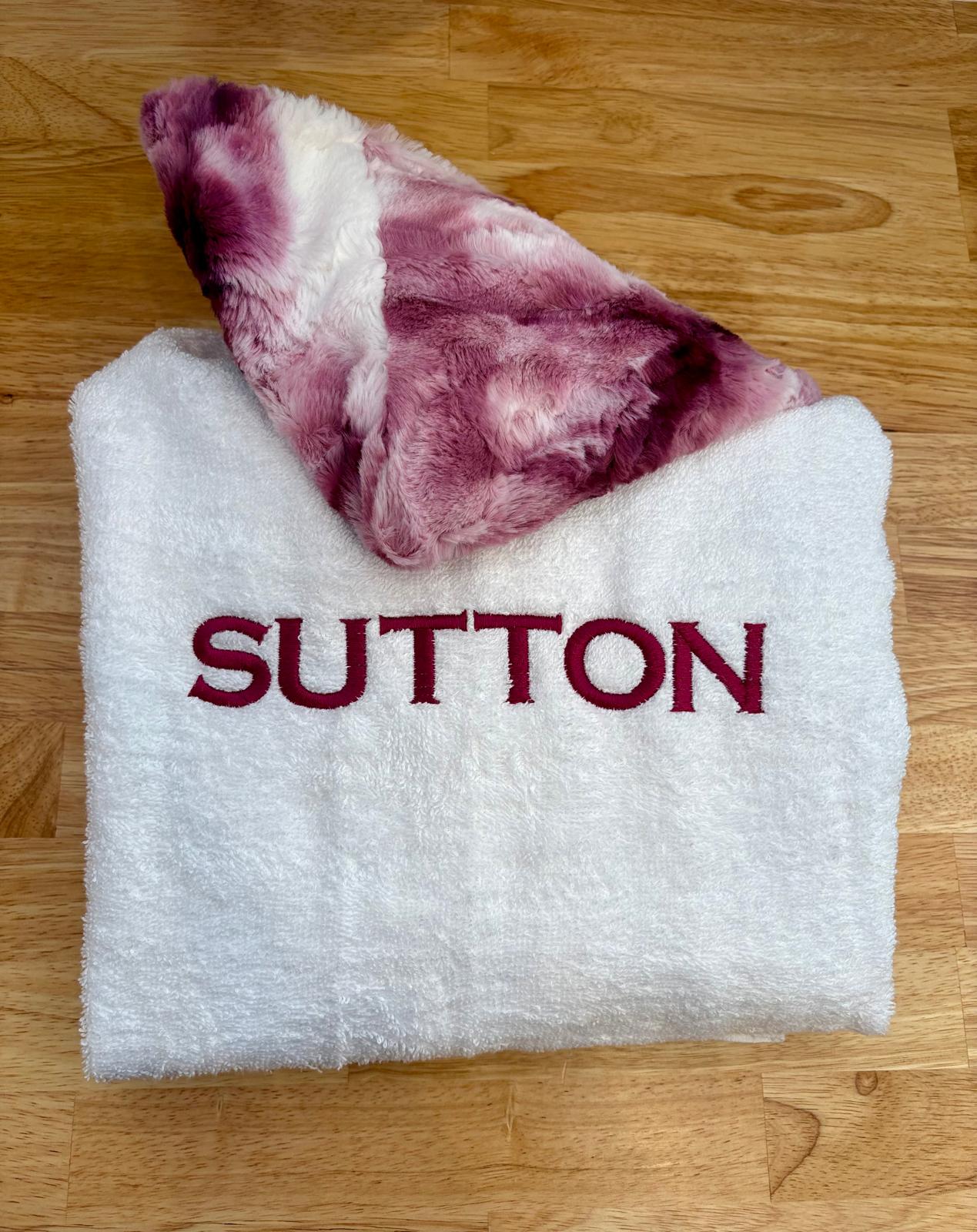 Plush Minky Hooded Towel