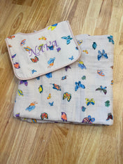 Muslin and Terry Bib