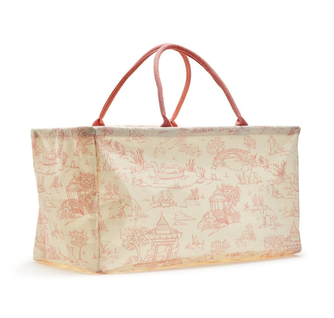 Safari Toile Hamper / Toy Bin