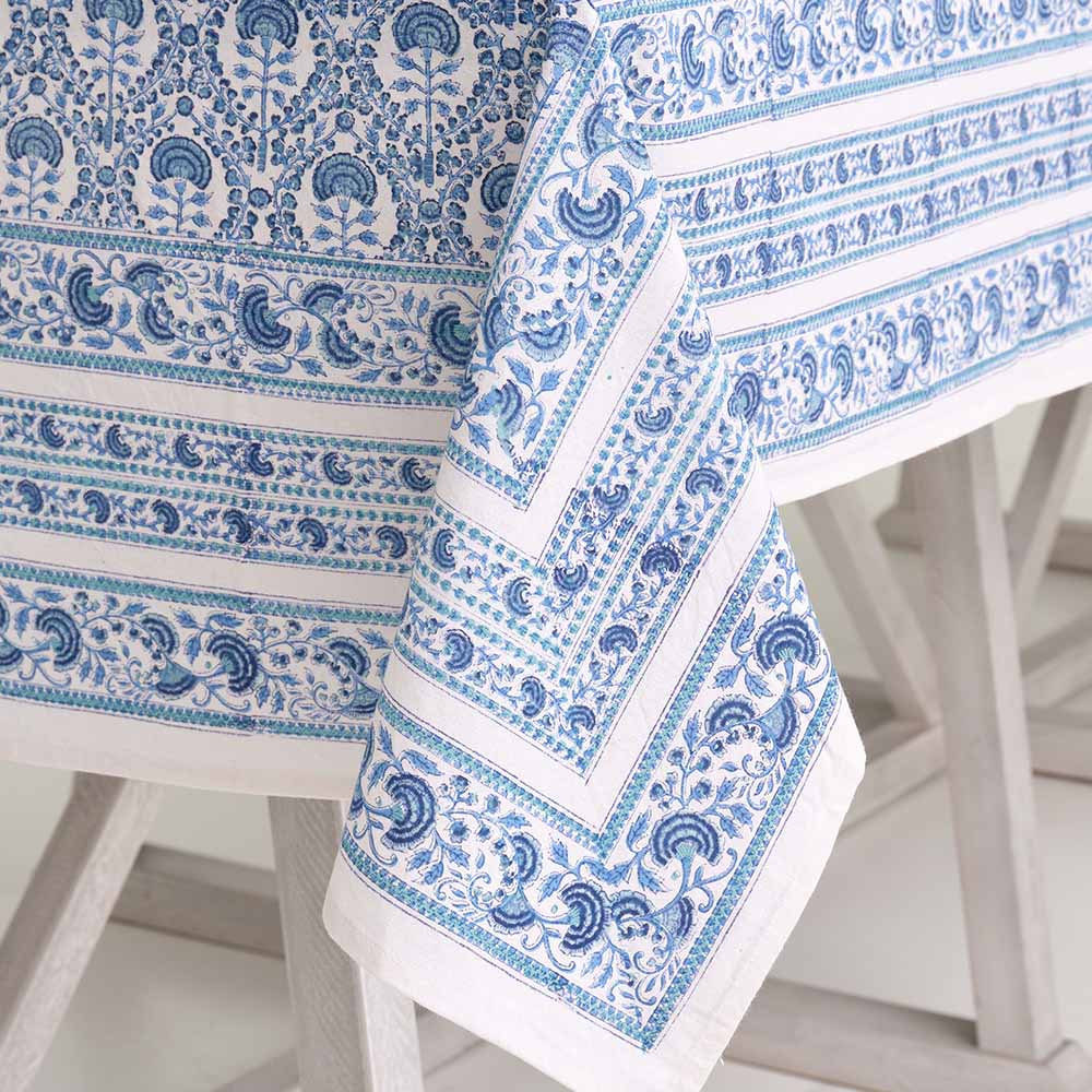 Caroline Blue Tablecloth