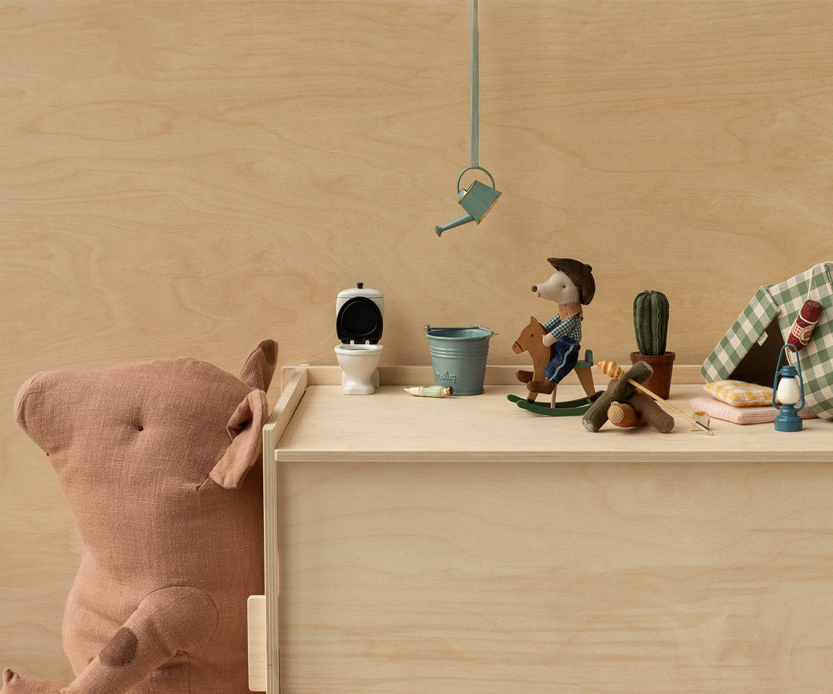 Cowboy Mouse on Rocking Horse