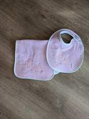 Seersucker and Gingham Burp Cloths