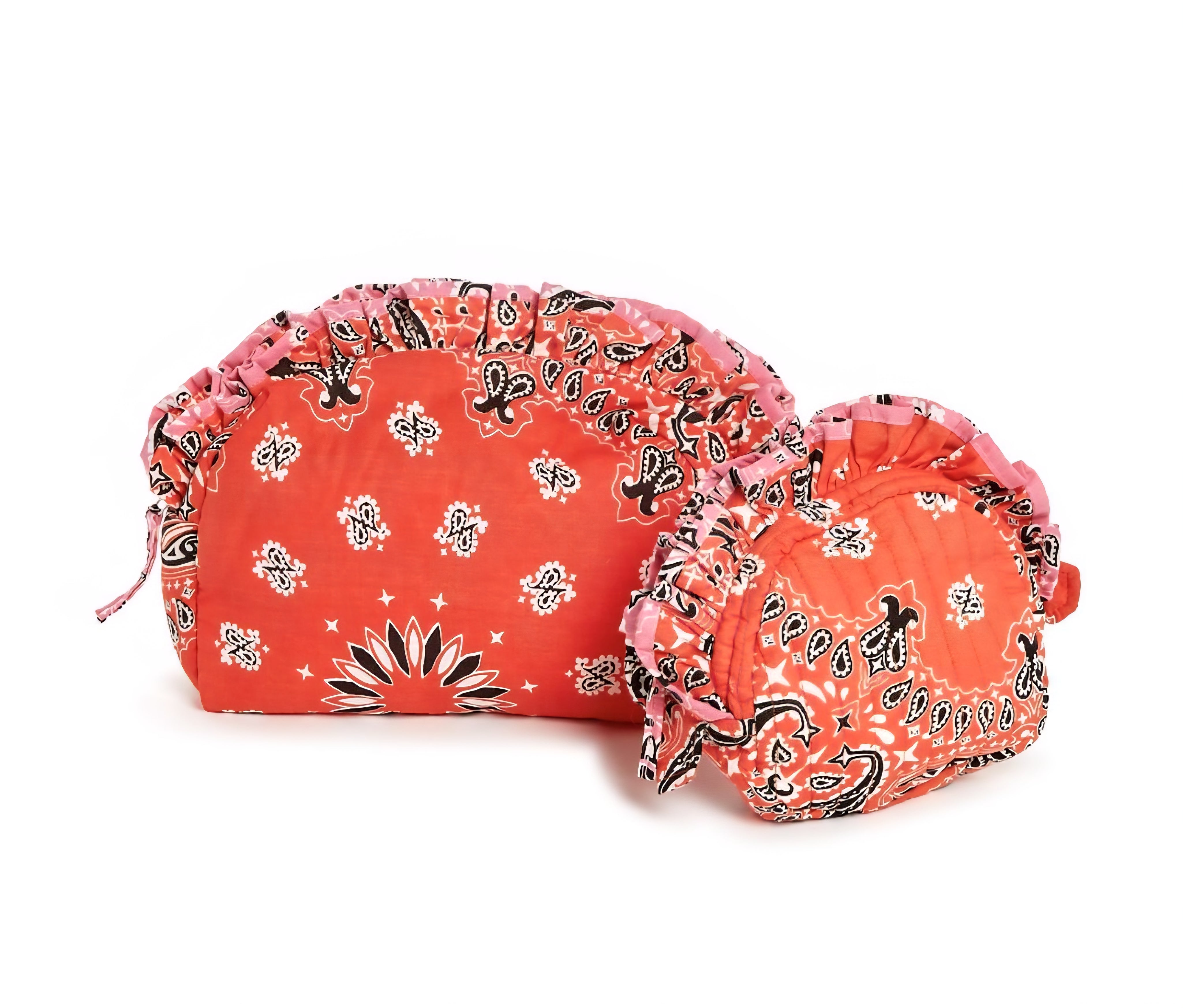 Bandana Print Pouch Set