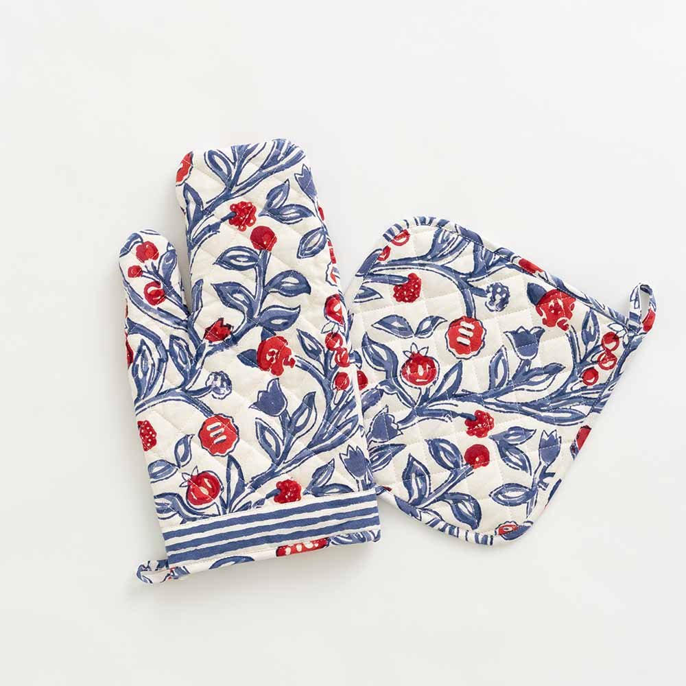 Cotton Print Kitchen Mitt