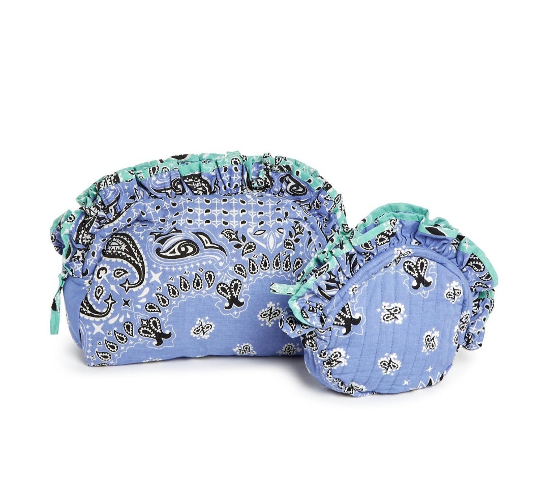 Bandana Print Pouch Set