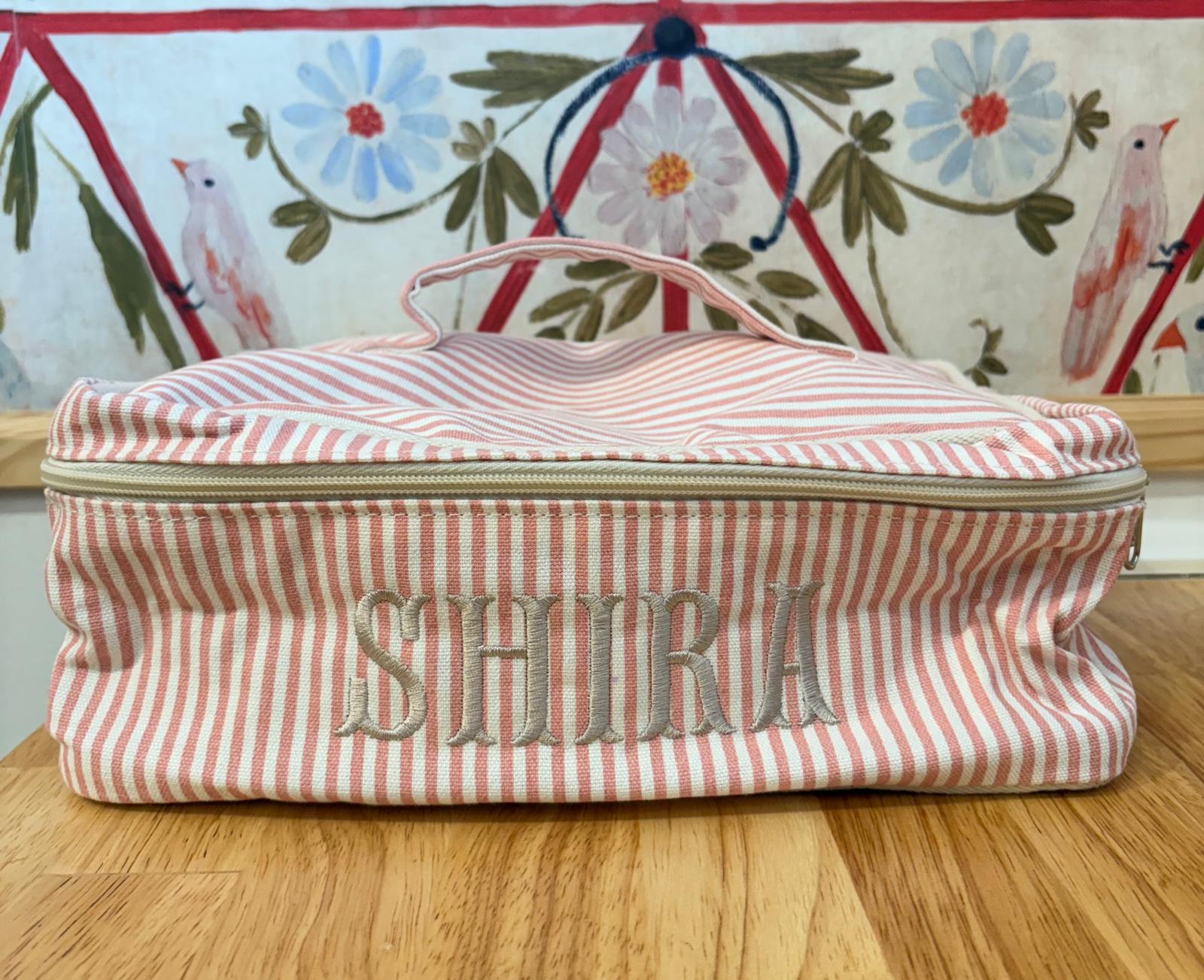 Stripes Train Case
