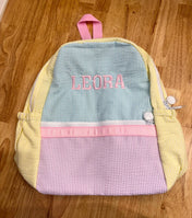 Medium Cotton Backpack with Side Pockets