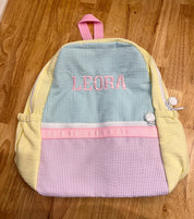 Medium Cotton Backpack with Side Pockets