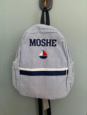 Medium Cotton Backpack with Side Pockets