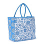Blue Block Print Tote