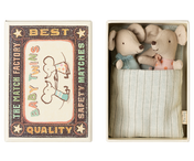 Twin Baby Mice in Matchbox