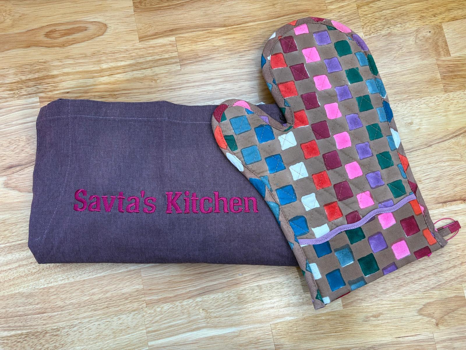 Color Printed Oven Mitt